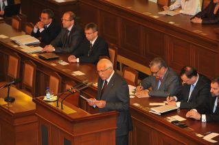 Václav Klaus v Poslanecké snmovn
